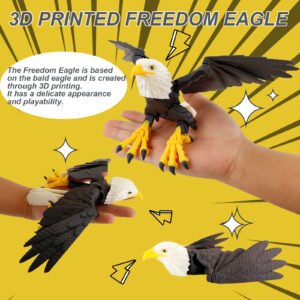 3D printed freedom eagle toy feature graphic
