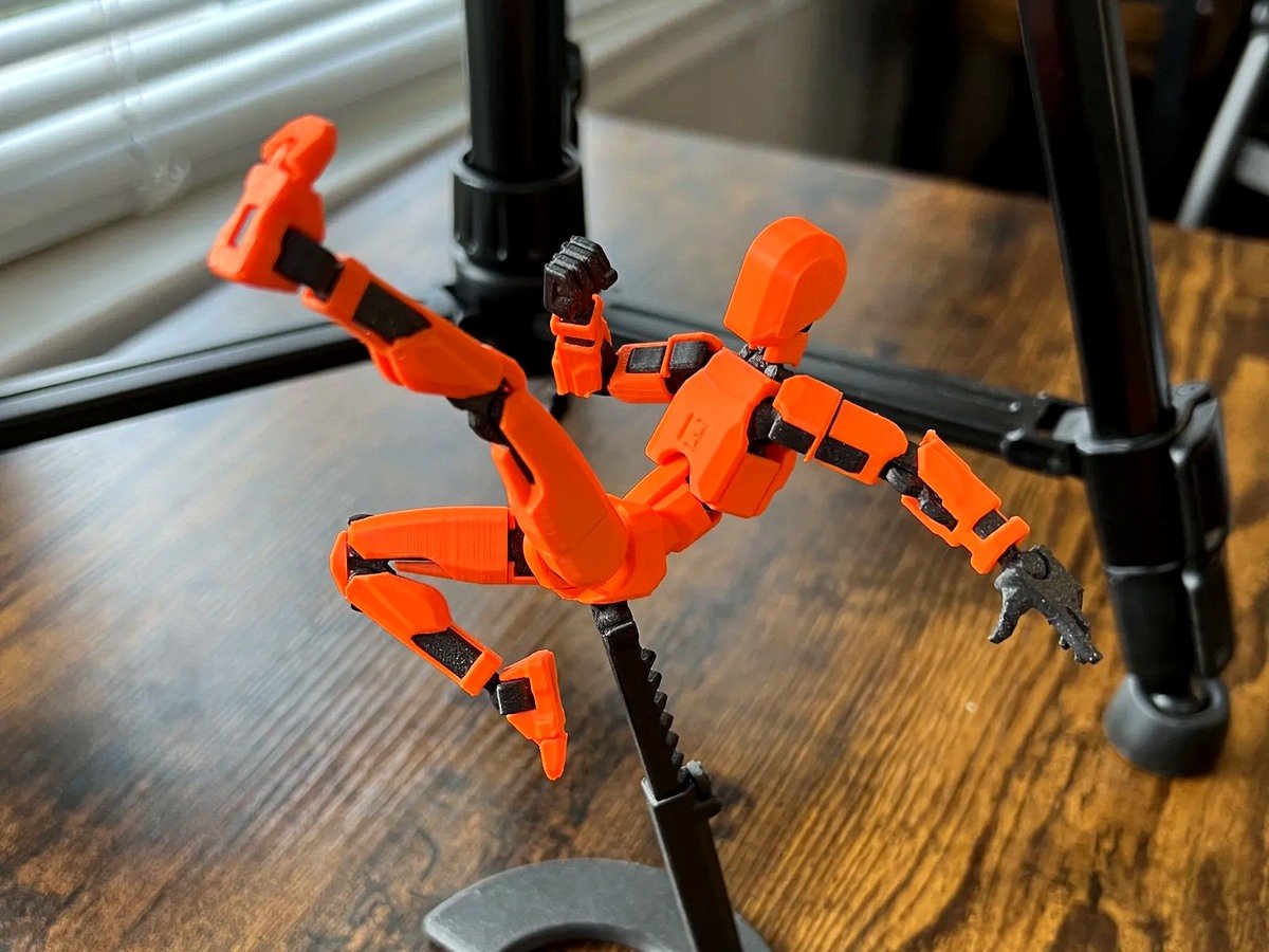 Close-up detail of the 3D printing and finishing process